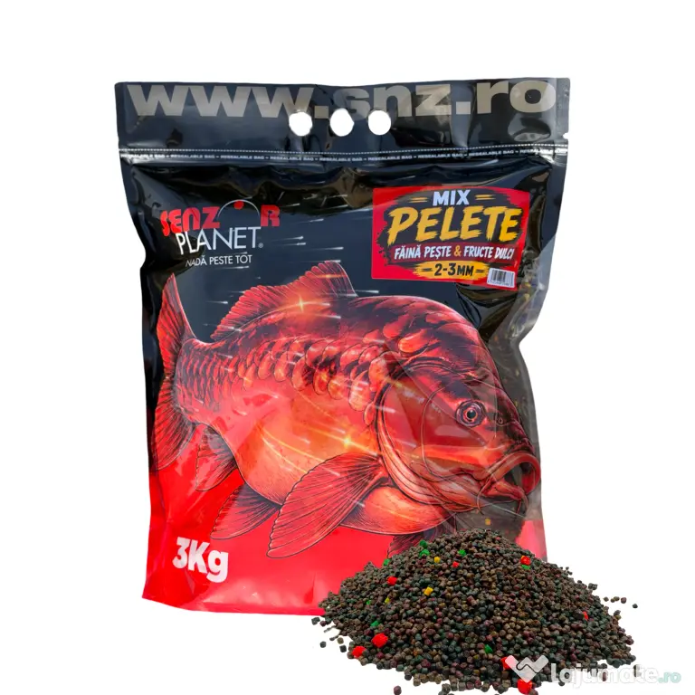 SENZOR PLANET MIX PELETE FAINA PESTE & FRUCTE DULCI 2-3mm 3kg