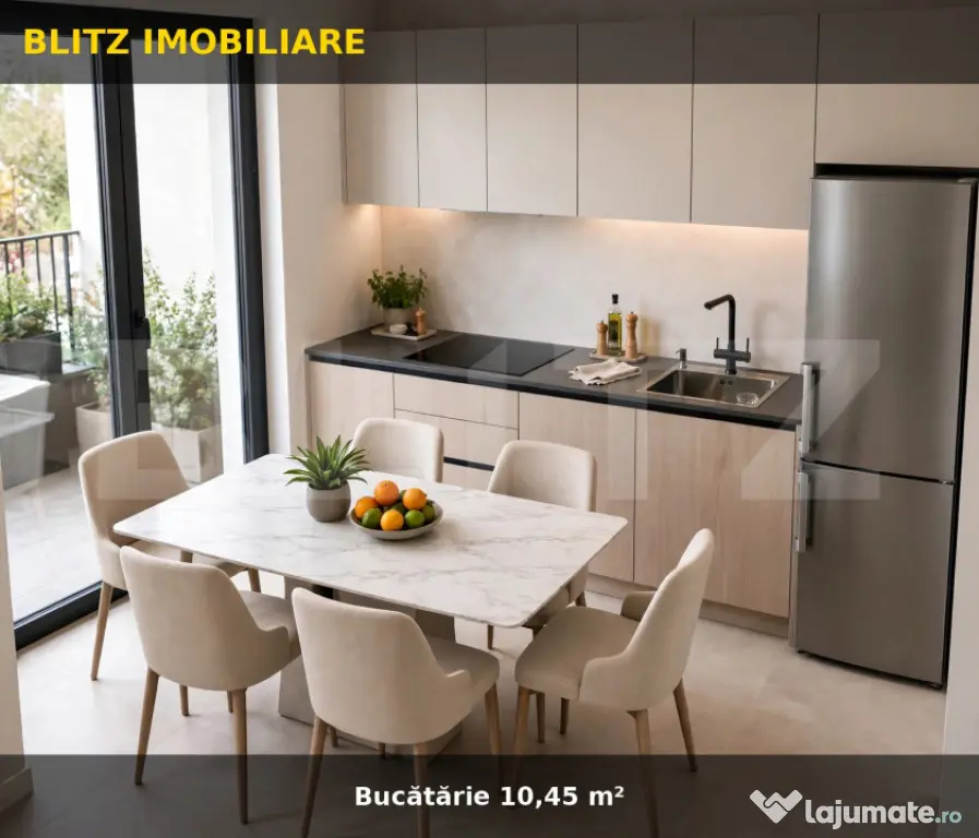 Apartament modern cu 1 cameră și terasă generoasă, în R - Rediu (Iasi)