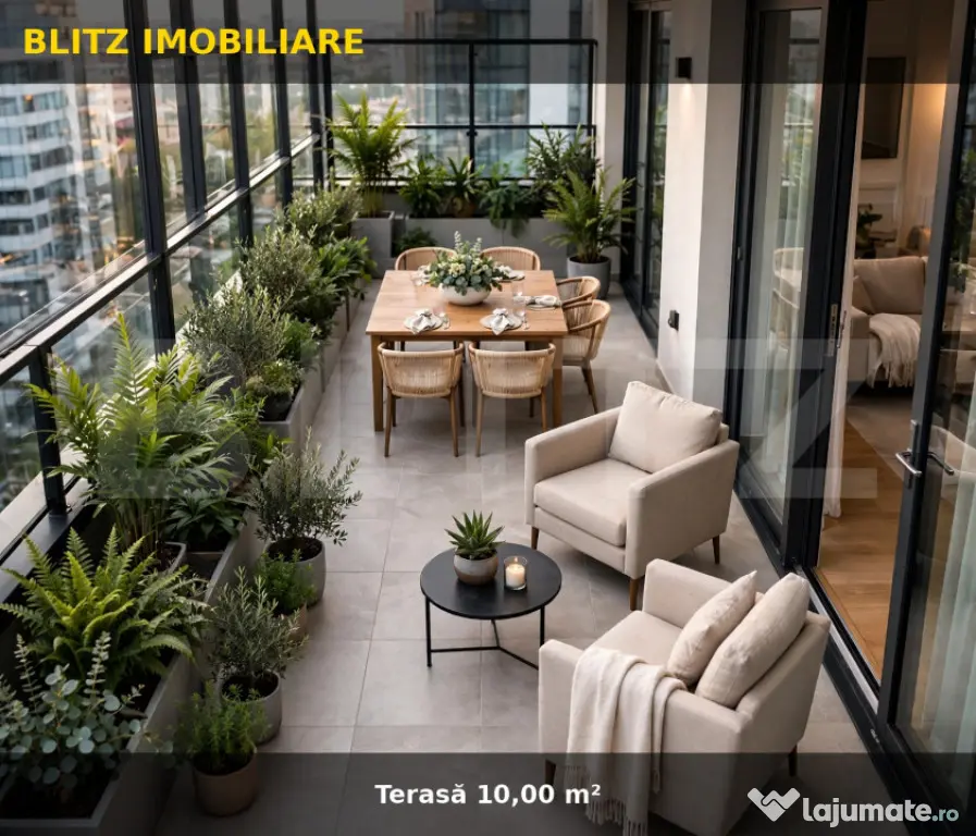 Apartament modern cu 1 cameră și terasă generoasă, în R - Rediu (Iasi)
