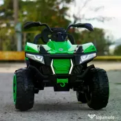 ATV electric Kinderauto SuperOffroad V2 4x45W 12V cu Roti Moi Scaun Tapitat 