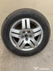Set 4 Jante aliaj originale VW 6Jx15 ET38 + anvelope pentru Golf 4/Bora 