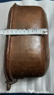 Cazan cratita ovala de cupru 24 cm. lungime 