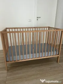 Patut + saltea bebe 120 x 60 stare foarte buna