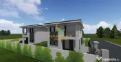 Casă Individuală P+1 Stil Cub, 4 Camere Decomandate | Placă de Beton peste Etaj 