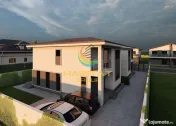Casă cubică P+1, 142mp utili, placă beton peste etaj, 250mp teren 