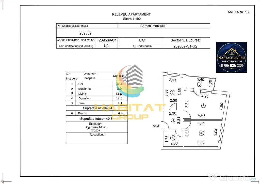 Apartament 2 Camere Comision 0% Piata Ferentari! - Bucuresti (Bucuresti-Ilfov)