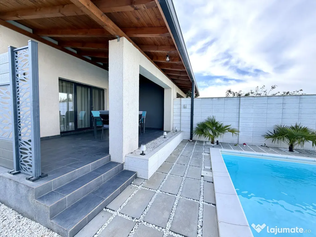 Duplex cu piscina si sala fitness, 4 camere, 113 mp utili - - Dumbravita (Timis)