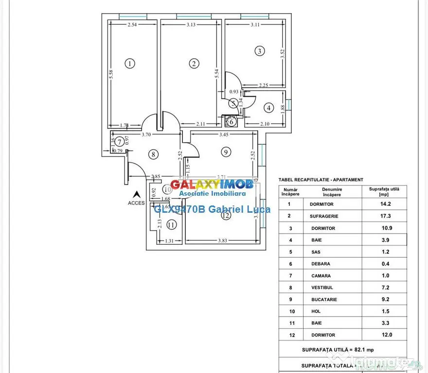 Apartament 4 camere 82 mp | Decomandat | Podul Grant | - Bucuresti (Bucuresti-Ilfov)