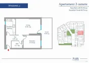 Metrou Preciziei, 2 Camere - 53 mp+16 mp balcon, BLOC NOU, CENTRALA PROPRIE