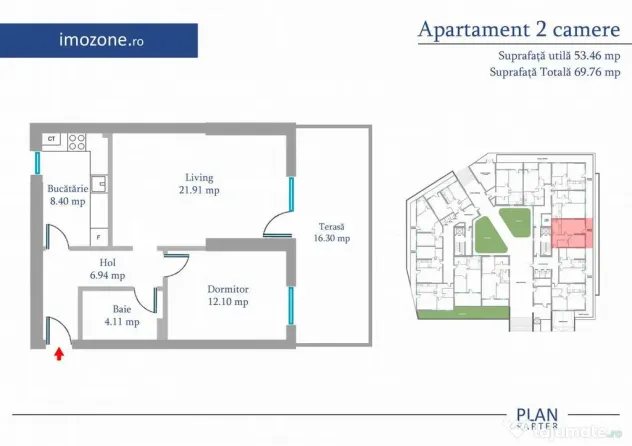 Metrou Preciziei, 2 Camere - 53 mp+16 mp balcon, BLOC NOU, CENTRALA PROPRIE - Bucuresti (Bucuresti-Ilfov)
