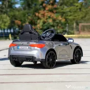 Masinuta electrica Bmw M4 2x45W, 12V 7Ah, cu roti moi, scaun tapitat culoare gri 