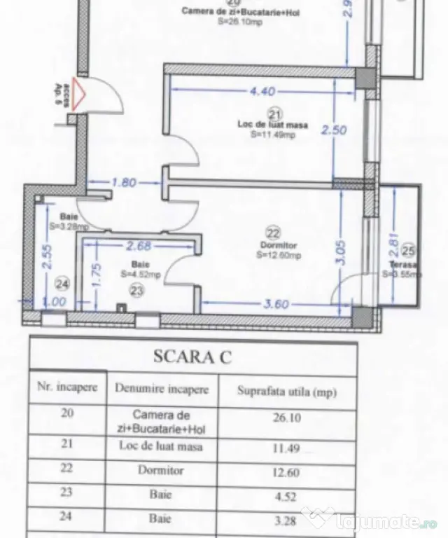 Apartament 3 camere, 58 mp, zona Torontal - Timisoara (Timis)