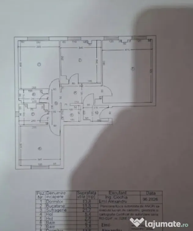Apartament 3 camere, 78 mp, zona George Enescu - Craiova (Dolj)