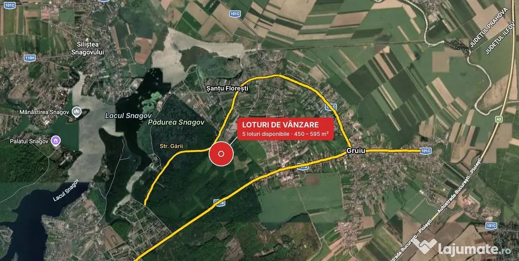 Teren de 500 mp, la marginea Pădurii Snagov - Snagov (Bucuresti-Ilfov)
