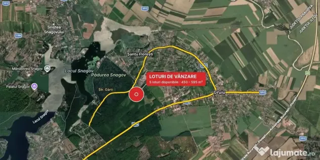 Teren de 500 mp, la marginea Pădurii Snagov - Snagov (Bucuresti-Ilfov)