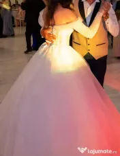 Rochie de mireasă tip Prințesă, mărimea S (36), achiziție Karmas Bacău