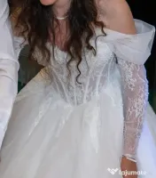 Rochie de mireasă tip Prințesă, mărimea S (36), achiziție Karmas Bacău