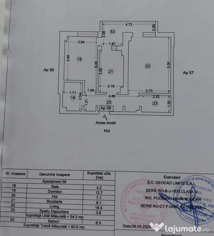 Apartament 2 camere decomandat+loc parcare -zona Compozitori - Constanta (Constanta)