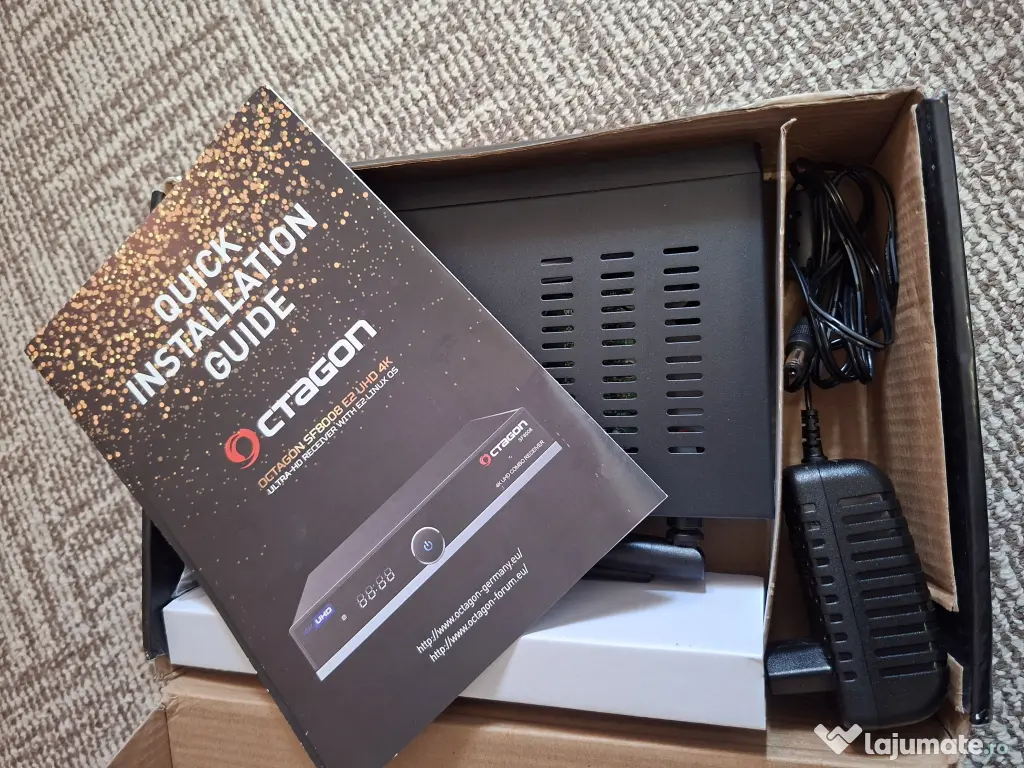 Octagon sf8008 4K UHD E2 DVB-S2X și DVB-C/T2