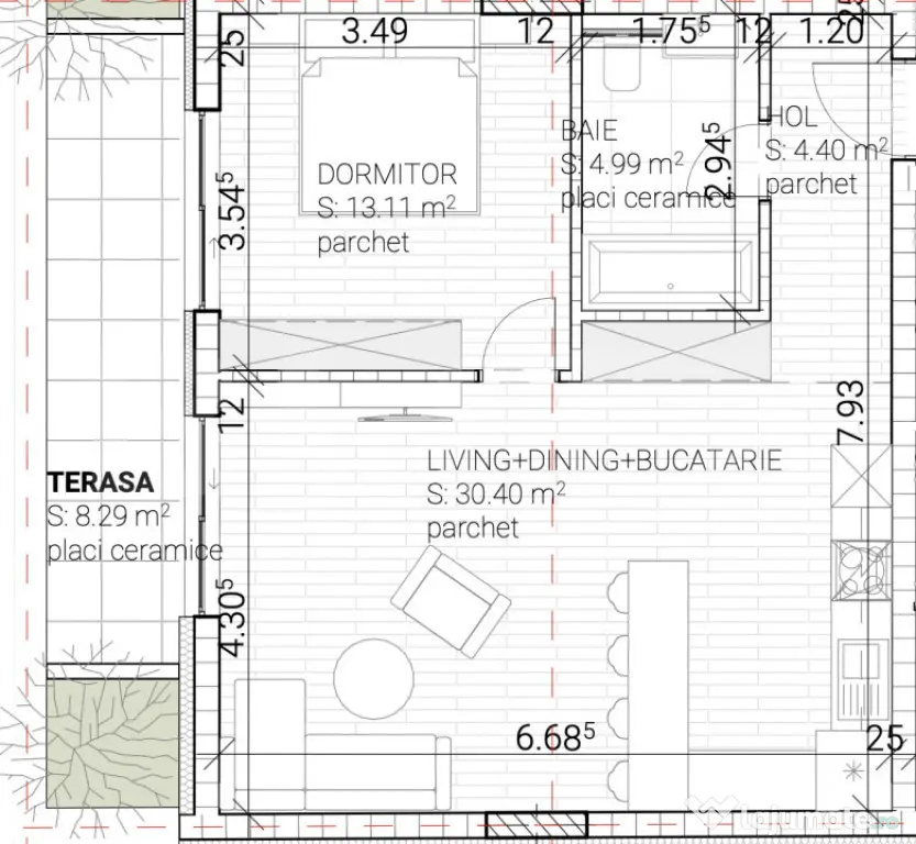 Apartament 2 camere | 53 mp utili + terasă | Etaj retras | - Cluj-Napoca (Cluj)