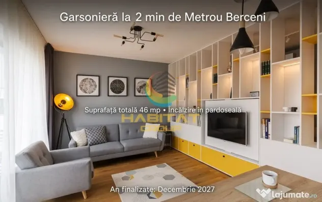 Garsoniera 46 mp pentru investiție - Metrou Berceni - Popesti Leordeni (Bucuresti-Ilfov)