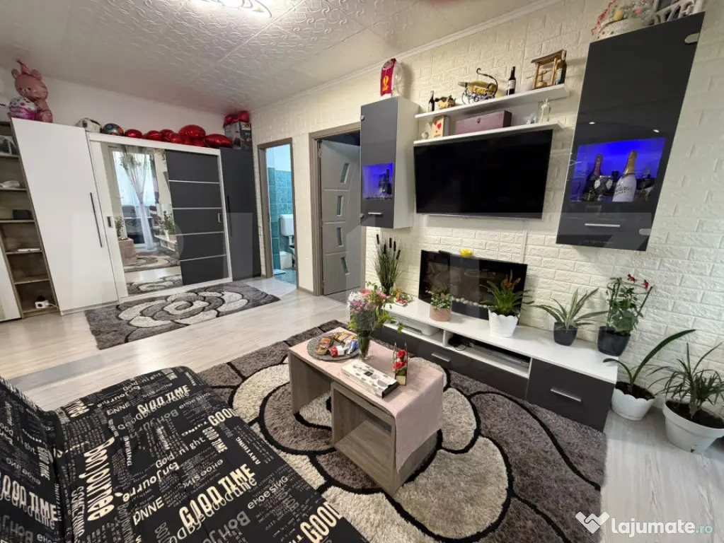 Apartament 2 camere 45mp | balcon inchis | Zona Florilor - Floresti (Cluj)
