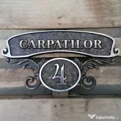 Plăcuță număr casă / stradală personalizată – Print 3D 50 lei