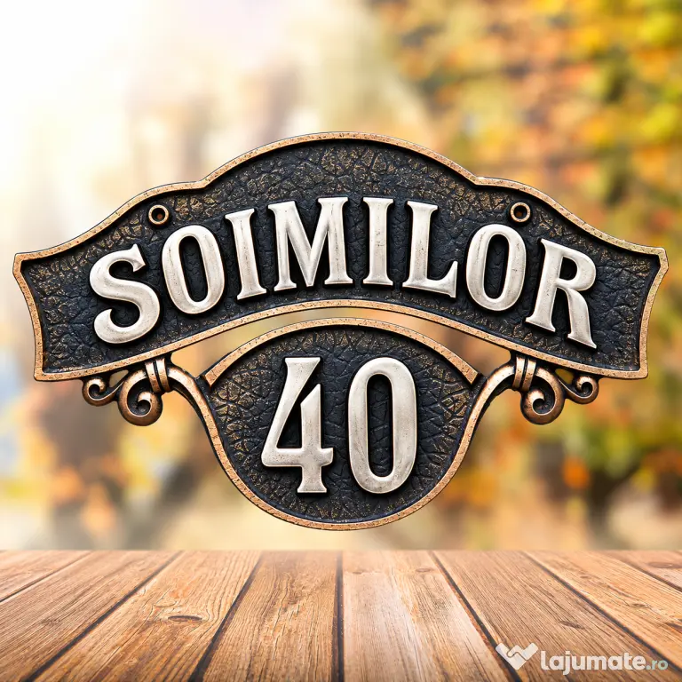 Plăcuță număr casă / stradală personalizată – Print 3D 50 lei