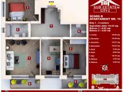 Cel mai mic pret apartament 3 camere, 72 mp utili, etaj 4 