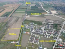Teren de pe E 85 langa Autostrada A7 Focsani