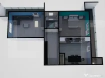 Apartament confort sporit, 2 camere decomandat, 60mp, 2 balc