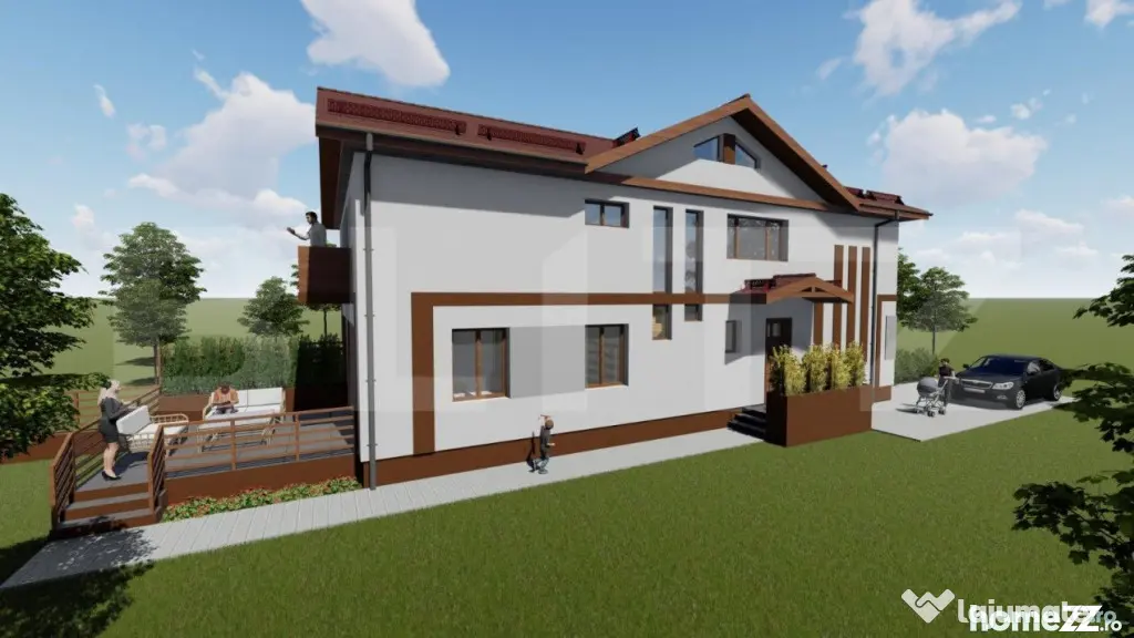 Duplex 4 camere, 140 mp utili, suprafata teren 300 mp, Giroc - Giroc (Timis)