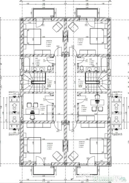 Duplex 4 camere, 140 mp utili, suprafata teren 300 mp, Giroc - Giroc (Timis)