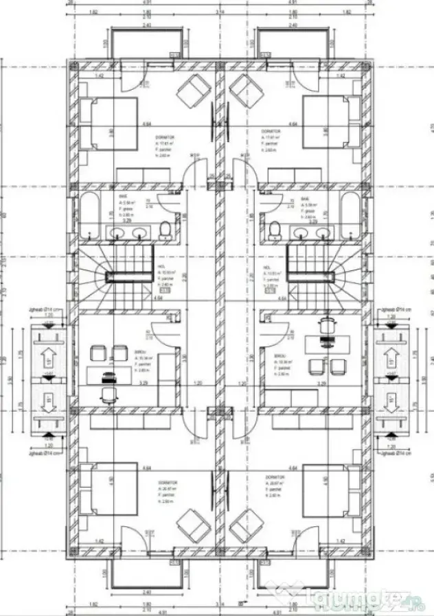 Duplex 4 camere, 140 mp utili, suprafata teren 300 mp, Giroc - Giroc (Timis)