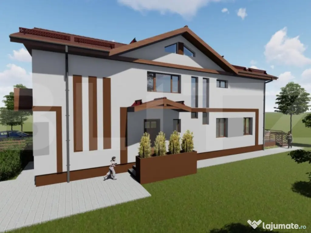 Duplex 4 camere, 140 mp utili, suprafata teren 300 mp, Giroc