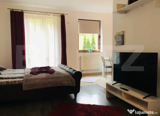 Garsoniera cu gradina intr-o zona pitoreasca din cartierul S