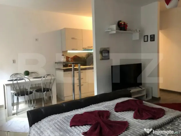 Garsoniera cu gradina intr-o zona pitoreasca din cartierul S