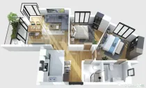 3 camere Ultracentral la 8 minute de Metrou