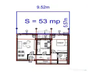 Apartament cu 2 camere si gradina in zona Dna Stanca/Selimba 