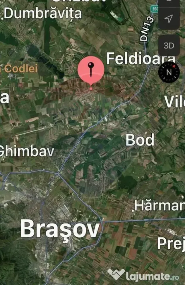 Vanzare teren rezidential 7500 mp Brasov, Halchiu / Strada Romana - Halchiu (Brasov)