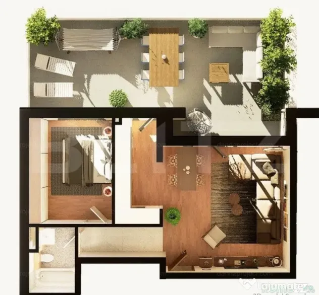 Apartament 2 camere, 54 mp, terasa 44 mp, constructie noua, - Cluj-Napoca (Cluj)
