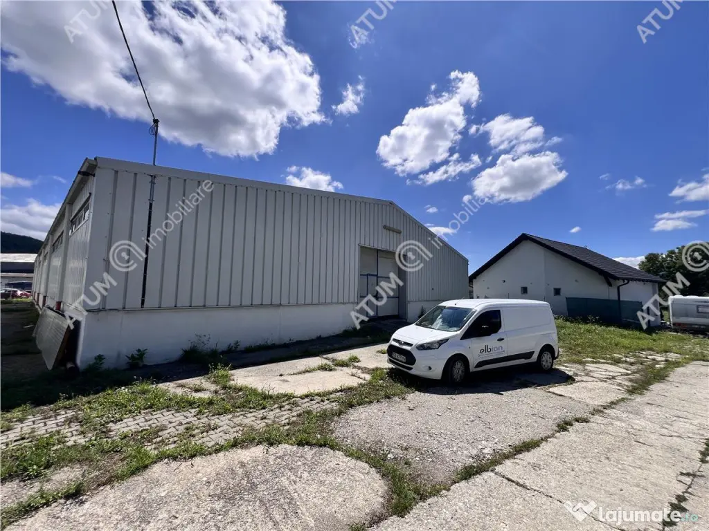 Hala de 918 mp utili si teren de 2400 mp cu acces de tir in