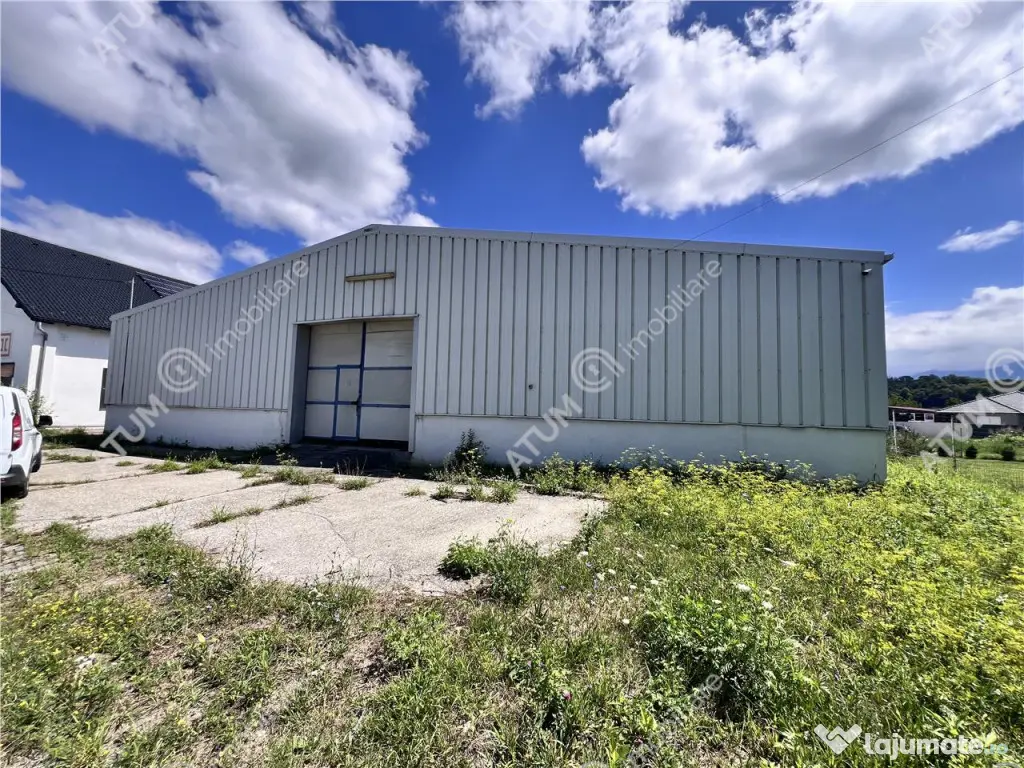 Hala de 918 mp utili si teren de 2400 mp cu acces de tir in