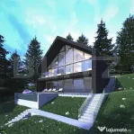 Cabana moderna, 6 camere, 400 mp, zona Muntele Rece