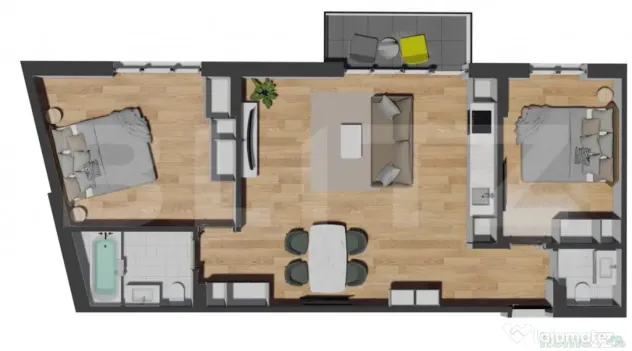 3 Camere | 2 Bai | TVA Inclus | Zona Vivo - Floresti (Cluj)
