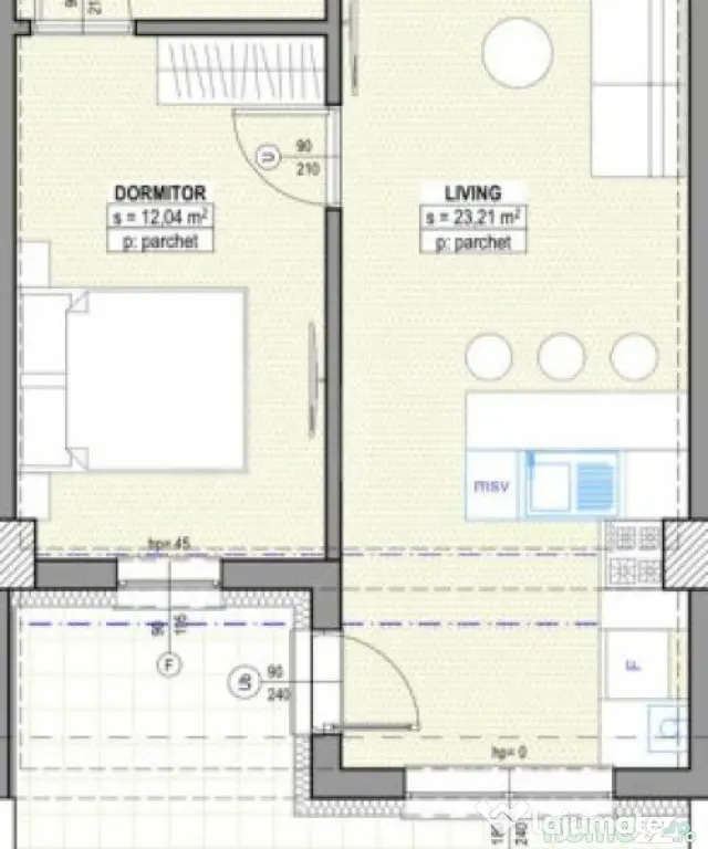 Apartament 2 camere, 48mp, cu terasa de 22 mp, plata la dezv - Suceava (Suceava)