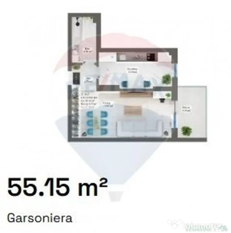 VANZARE Garsoniera in zona Pipera Nobel Art Residence