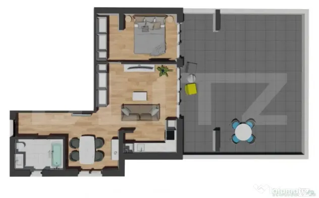 OPORTUNITATE | COMISION 0 | 2 Camere | Terasa 60 mp | Aparta
