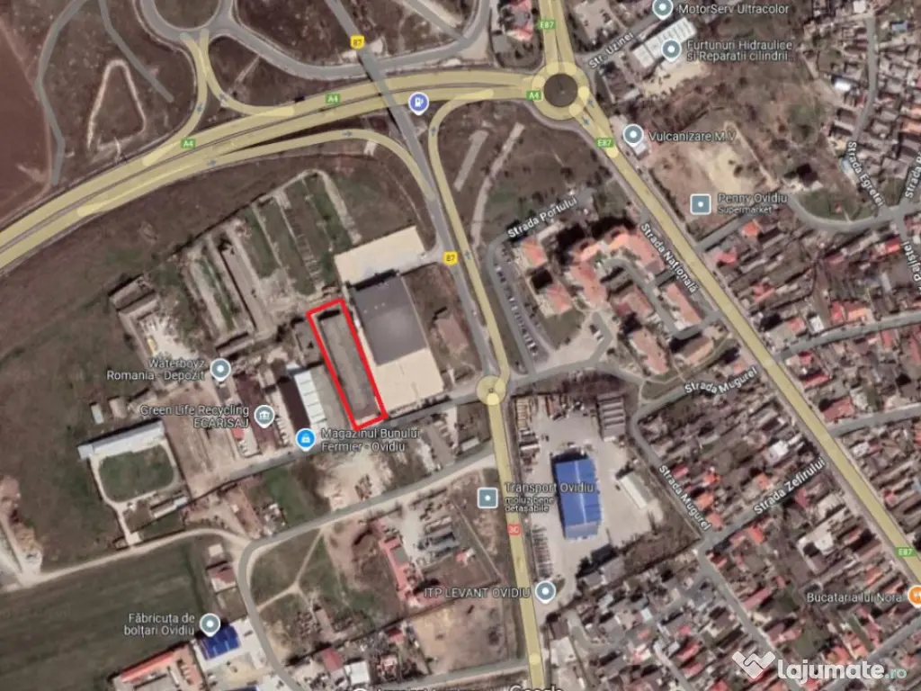 Hală situată în Ovidiu