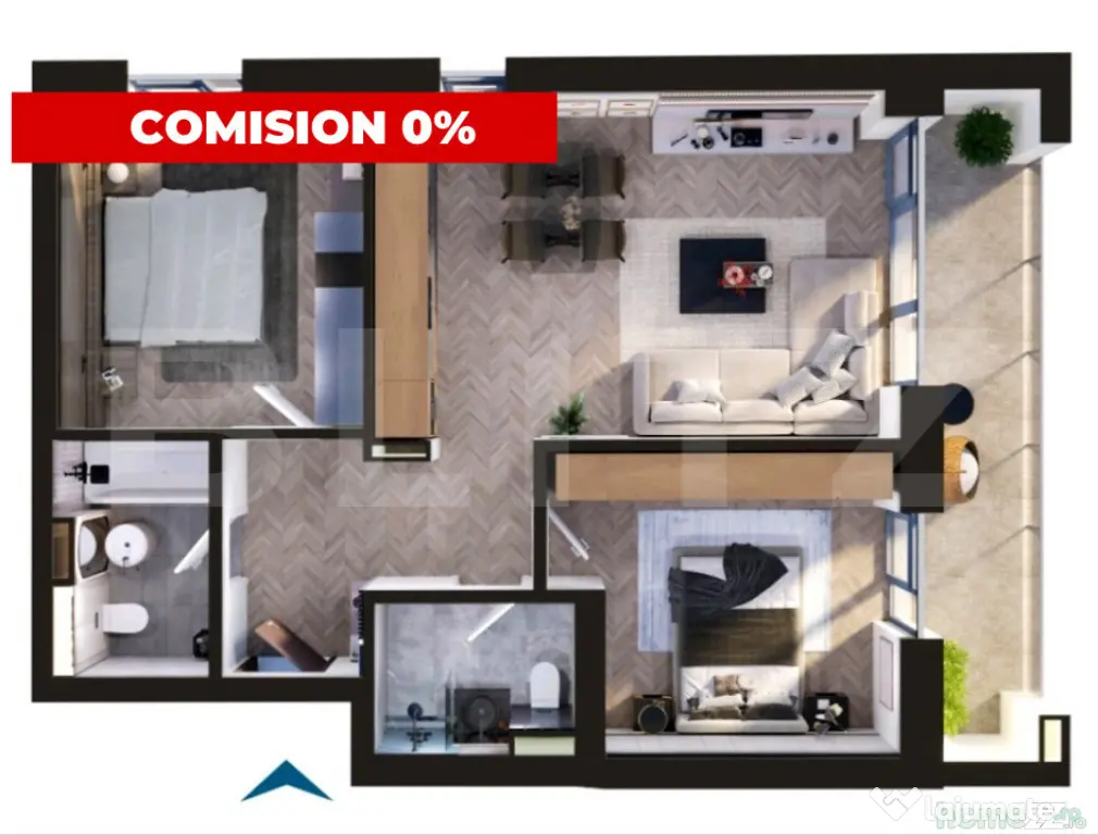 Comision 0 | Apartament de vanzare, cu 3 camere, 74 mp, zona - Timisoara (Timis)